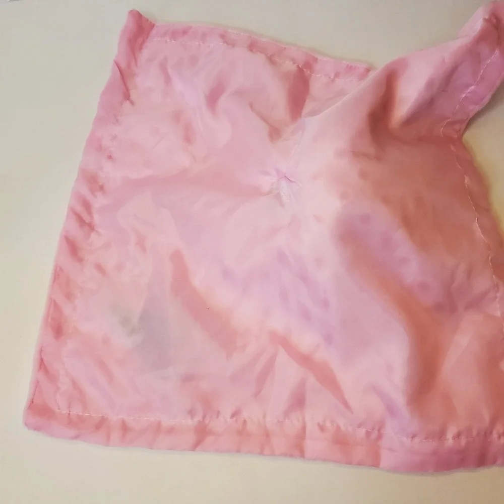 My First Easter Pink Bunny Rabbit‎ Rattle Lovey Plush Toy Minky Dot Dan Dee